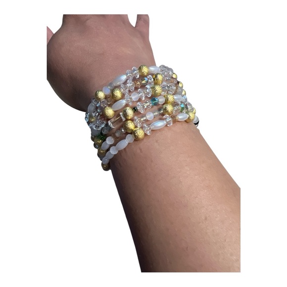 Multi Strand Crystal Bracelet - Picture 2 of 2